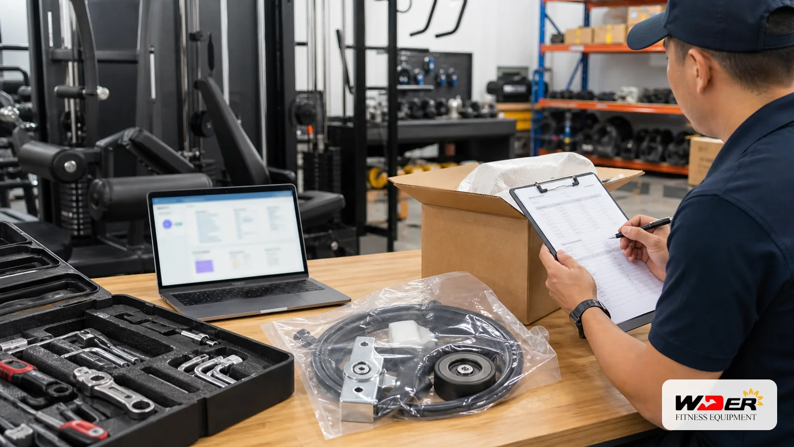 After-sales service SLA planning for gym equipment distributors with WDER logo - Indian B2B buyer guide