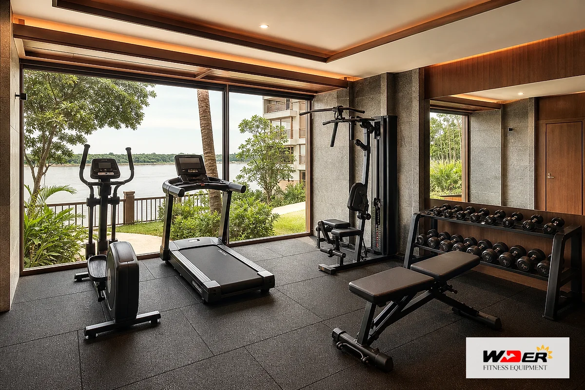 Laos Landmark Mekong Riverside Hotel 80 SQM Gym Project
