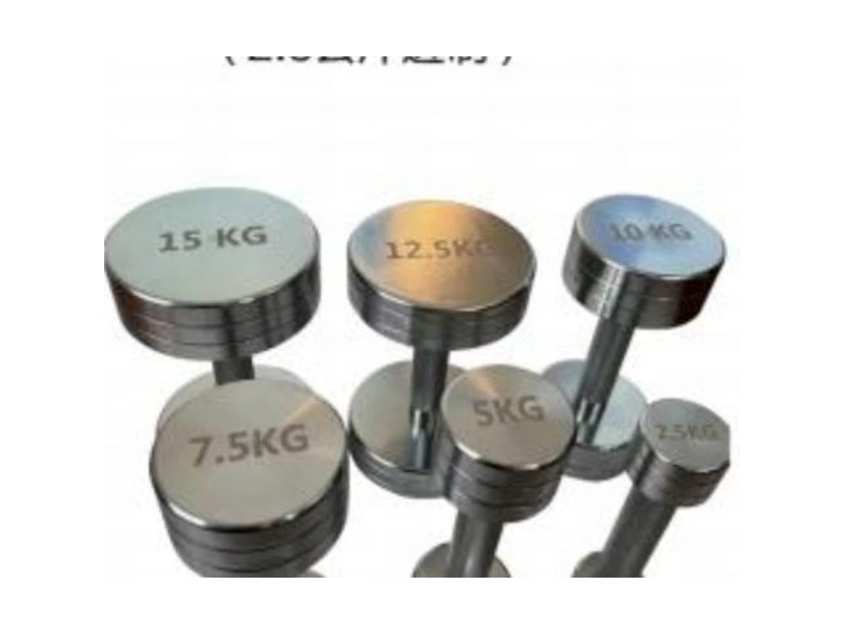 WDF-DB-010 chrome-plated dumbbell commercial gym equipment