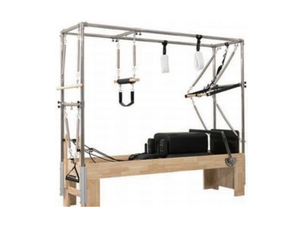 WDF-PT-007 oak pilates cadillac combination bed commercial gym equipment