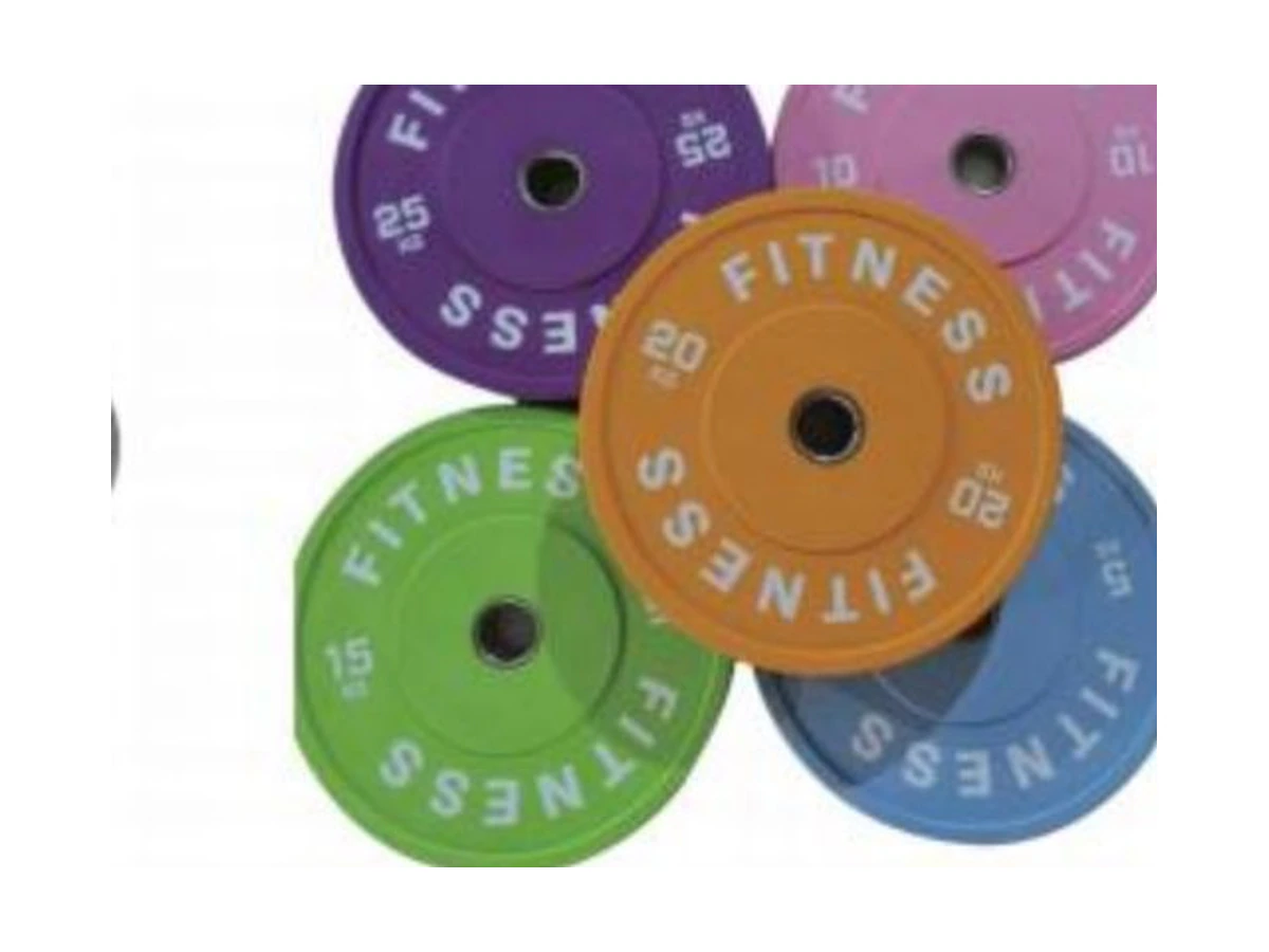 WDF-WP-019 color rubber weight plate commercial gym equipment