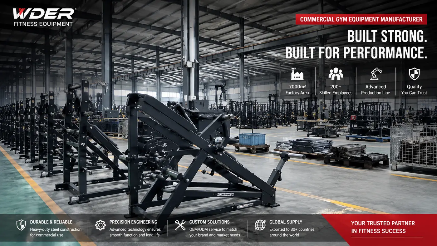 Custom WDER commercial gym equipment branding